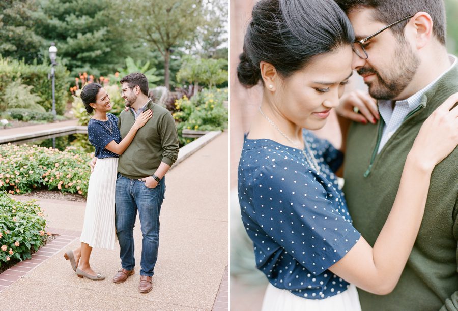 Sarah and Alex St Louis Botanical Garden Engagement Heather Roth Photography 10