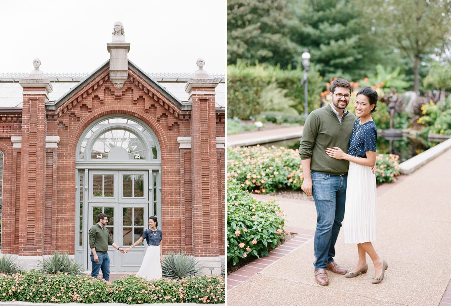 Sarah and Alex St Louis Botanical Garden Engagement Heather Roth Photography 2