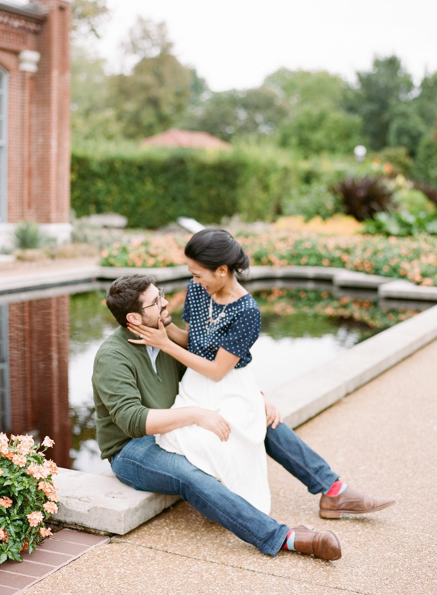 Sarah and Alex St Louis Botanical Garden Engagement Heather Roth Photography 9